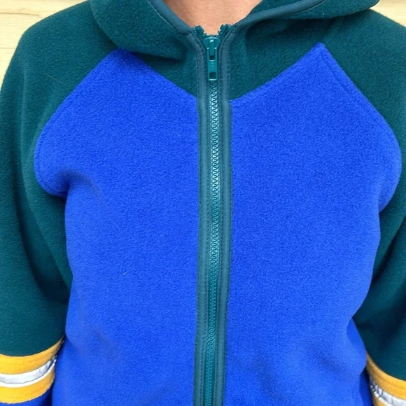 SOLD Vintage 90’s L.L.Bean Mountain Sherpa Fleece Jacket Reflective Kids XL - Picture 6 of 14